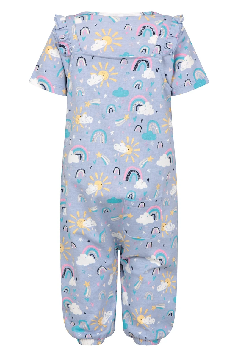 Baby Frill Overall Set