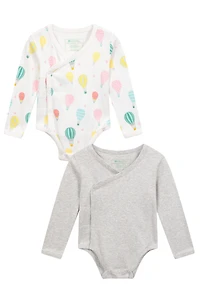 Kimono Bodysuits - 2-Pack