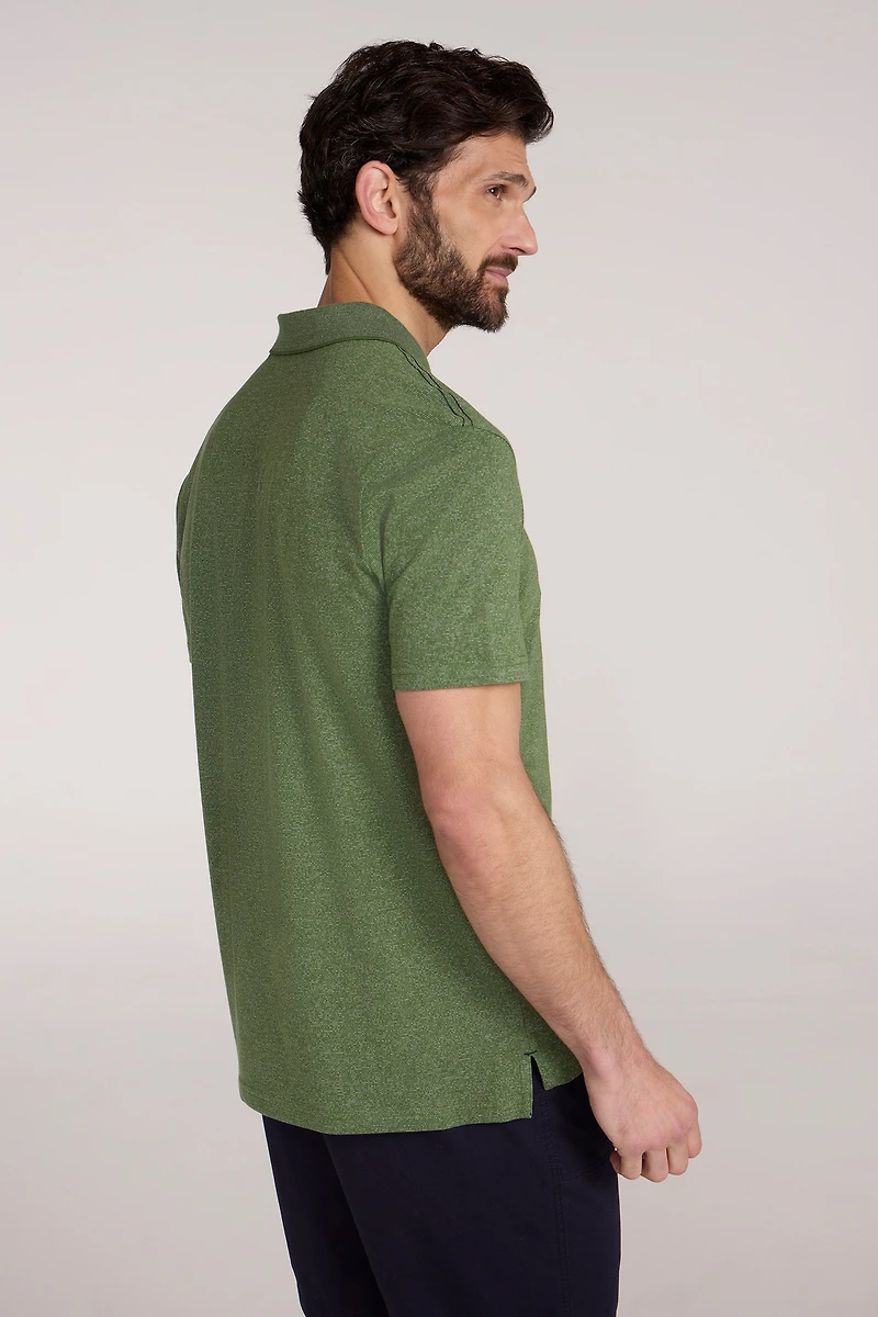 Cordyline Textured Mens Polo