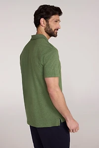 Cordyline Textured Mens Polo