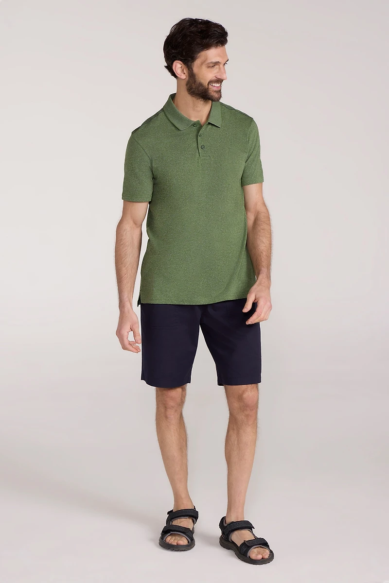 Cordyline Textured Mens Polo