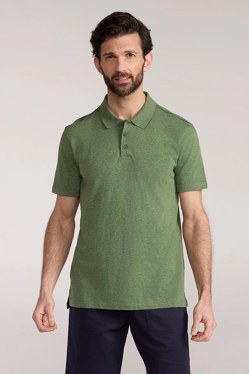Cordyline Textured Mens Polo