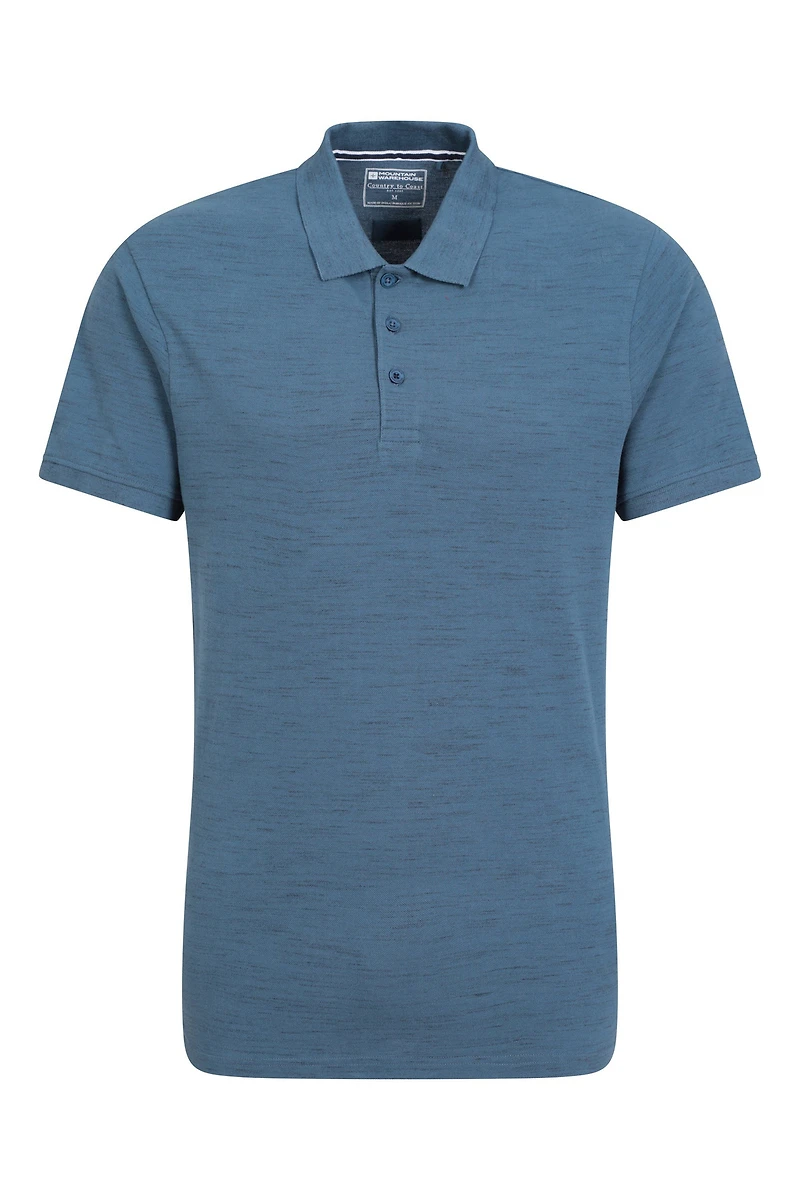 Dawnay Pique Slub Textured Mens Polo Shirt