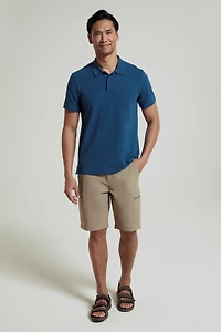 Dawnay Pique Slub Textured Mens Polo Shirt