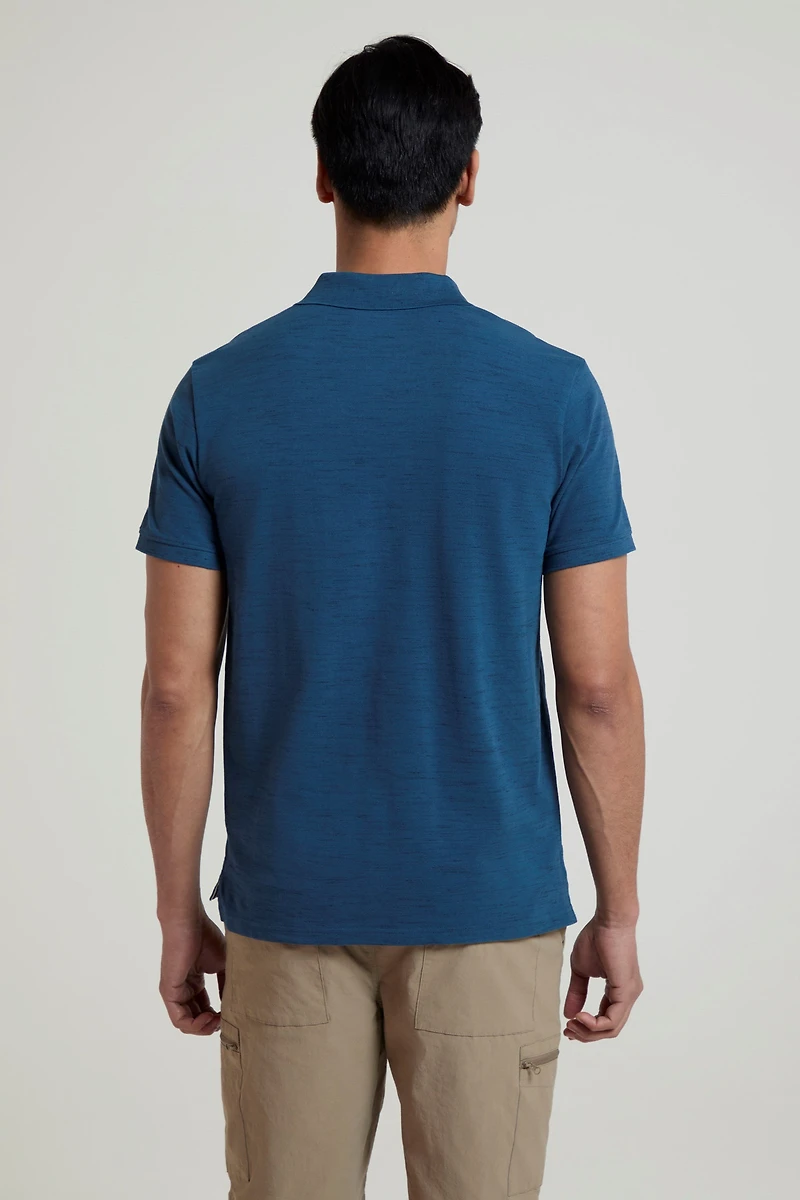 Dawnay Pique Slub Textured Mens Polo Shirt