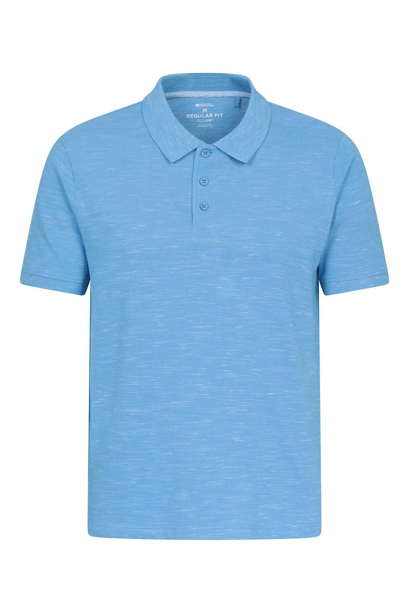 Dawnay Pique Slub Textured Mens Polo Shirt