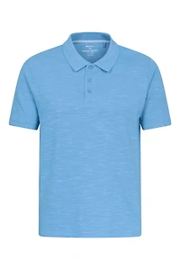 Dawnay Pique Slub Textured Mens Polo Shirt