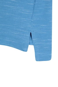 Dawnay Pique Slub Textured Mens Polo Shirt