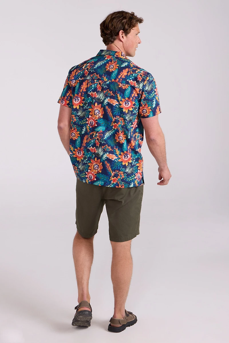 Beach Mens Short Sleeve Shirt