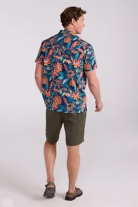 Beach Mens Short Sleeve Shirt