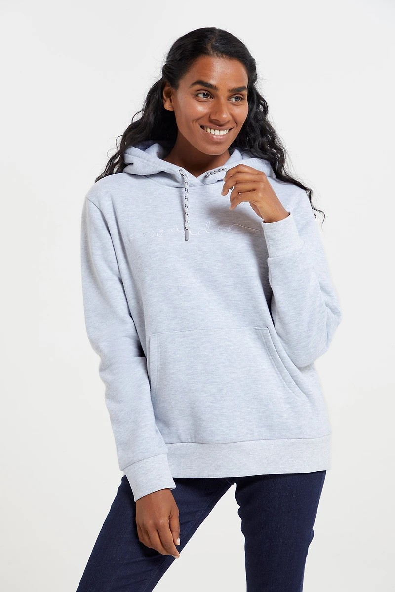 Wander Womens Embroidered Hoodie