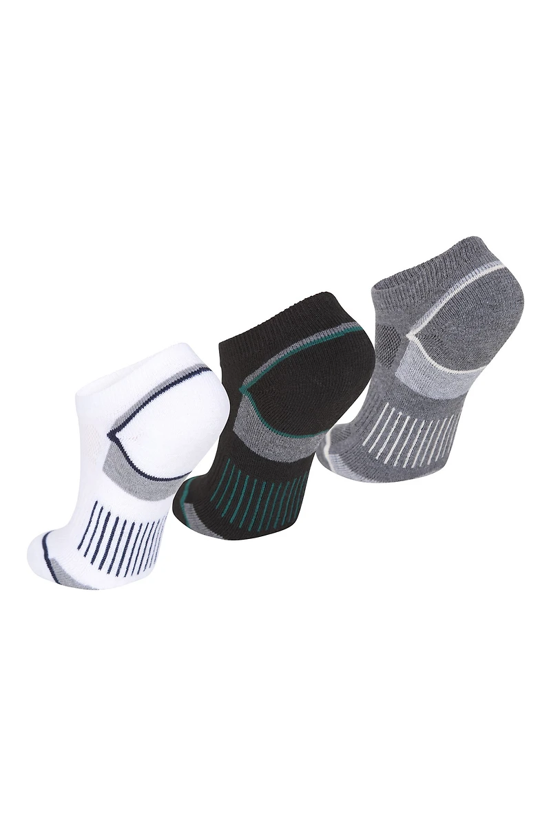 Kids IsoCool Sneaker Length Socks 3-Pack