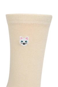 Cat Womens Bamboo Socks Multipack