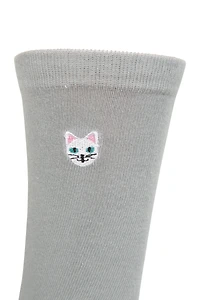 Cat Womens Bamboo Socks Multipack