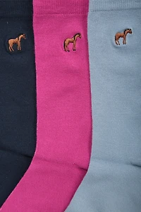Horse Womens Bamboo Socks Multipack
