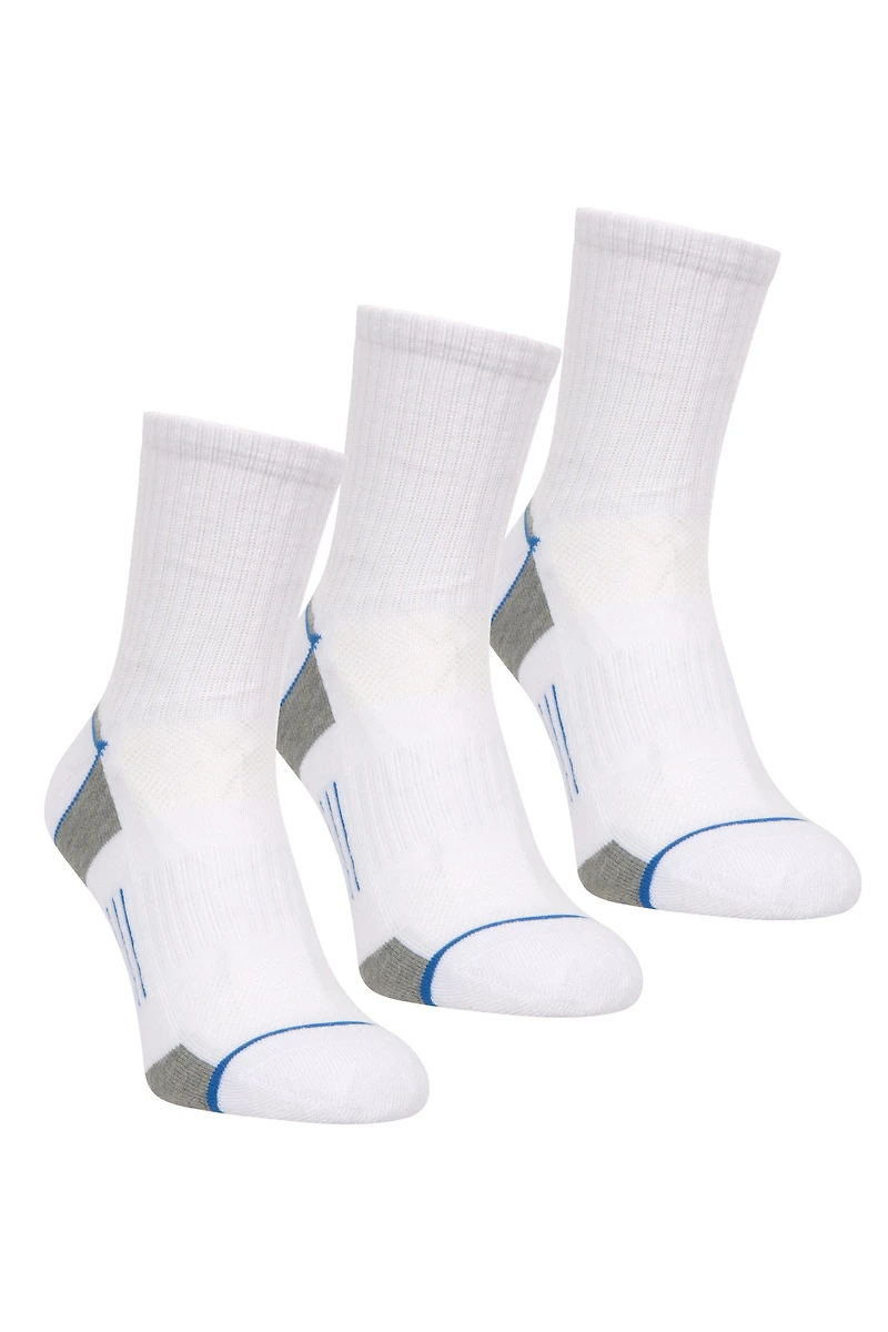 IsoCool Mens Performance Quarter Length Socks 3-Pack