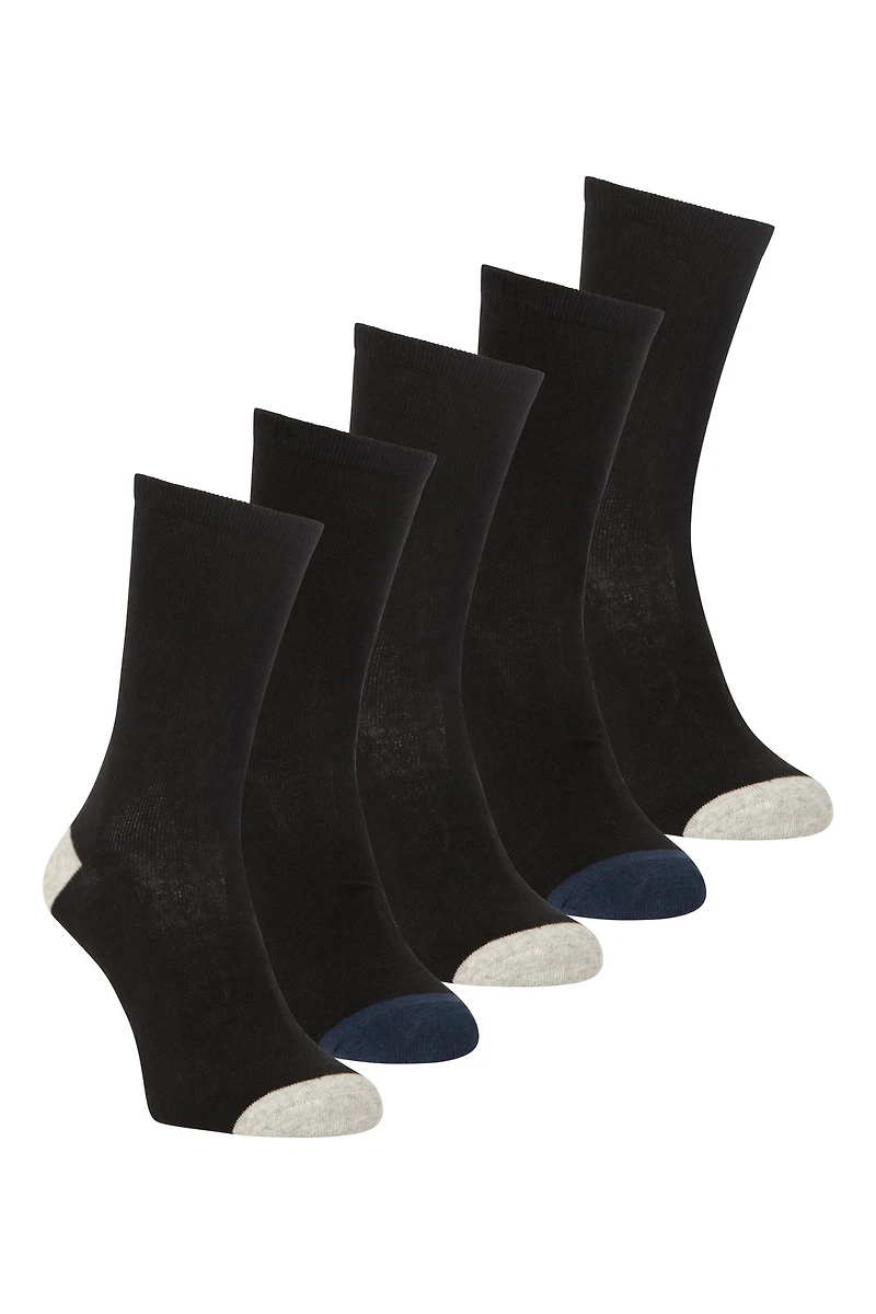 Mens Everyday Mid-Calf Socks With Odour Control 5-Pack