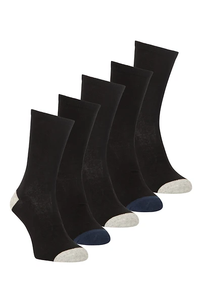 Mens Everyday Mid-Calf Socks With Odour Control 5-Pack