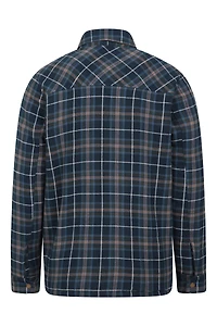 Pinn Mens Sherpa Lined Flannel Shirt