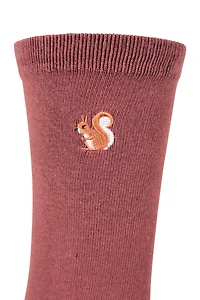 Womens Embroidered Socks 3-Pack