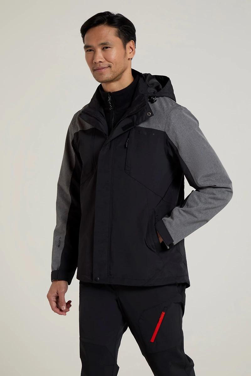 District Mens 3 1 Waterproof Jacket