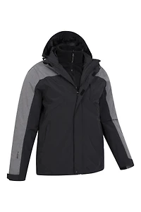 District Mens 3 1 Waterproof Jacket