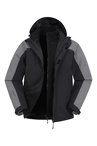 District Mens 3 1 Waterproof Jacket