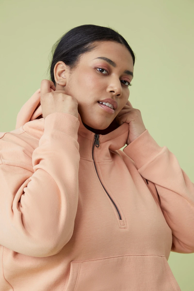 Womens Zip Front Hoodie