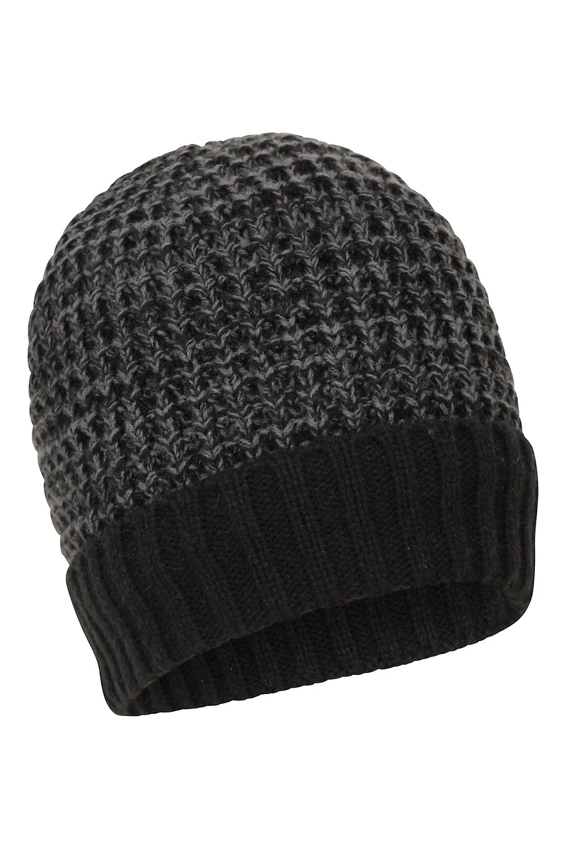 Yeti Melange Fur Lined Thermal Beanie