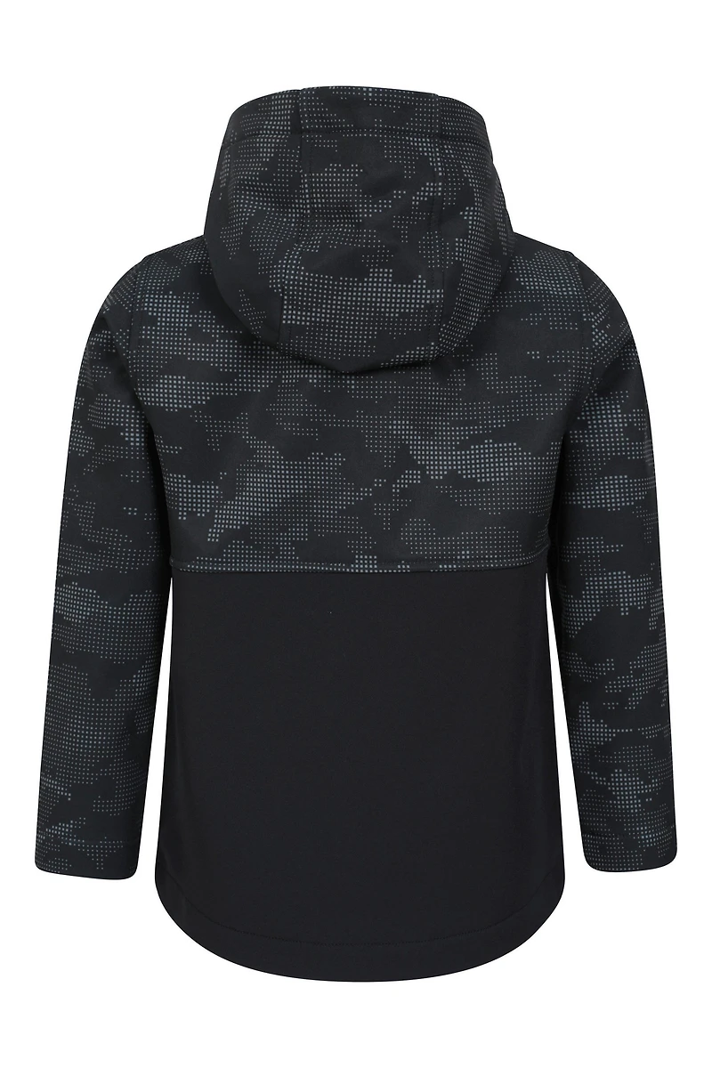 Exodus Kids Camo Print Softshell Jacket