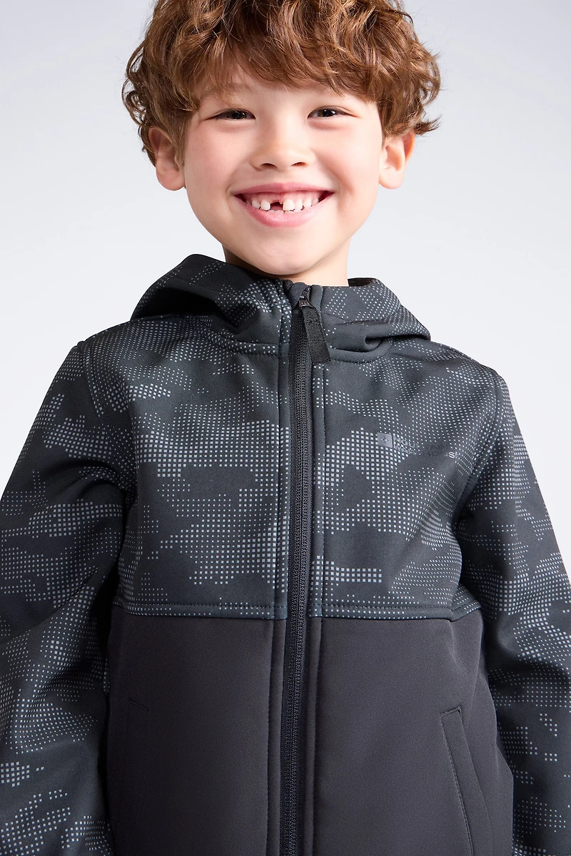 Exodus Kids Camo Print Softshell Jacket