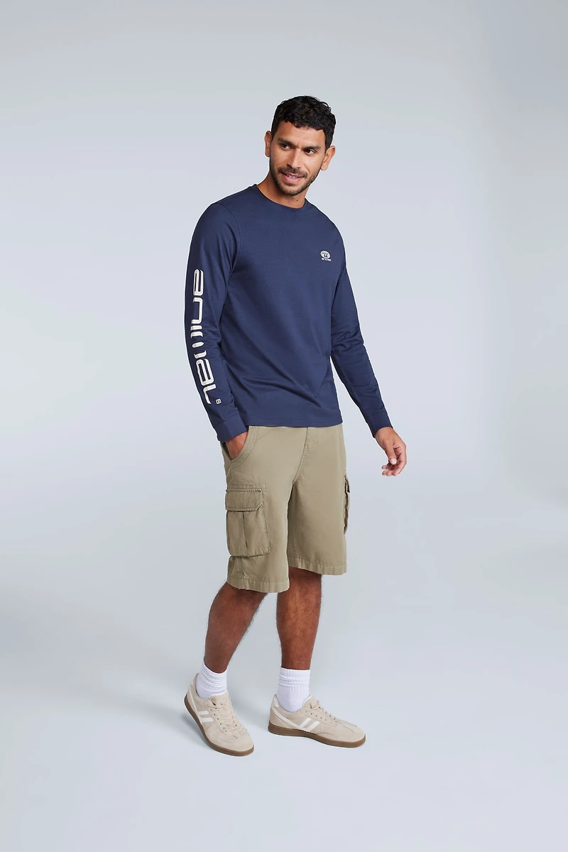Tommy Mens Graphic Long Sleeve Tee