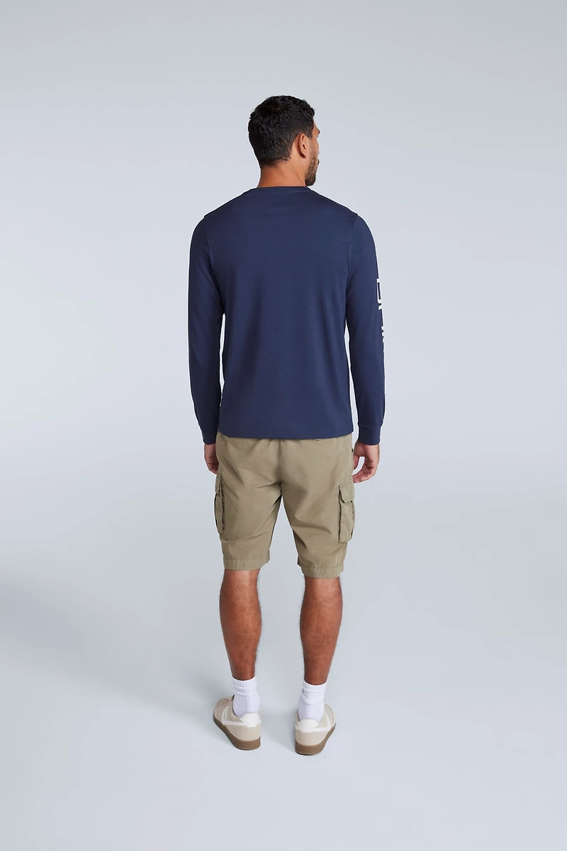 Tommy Mens Graphic Long Sleeve Tee