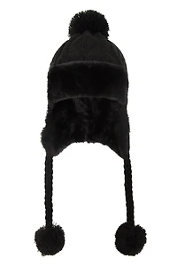 Sierra Womens Knitted Thermal Fur Hat