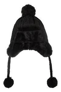 Sierra Womens Knitted Thermal Fur Hat