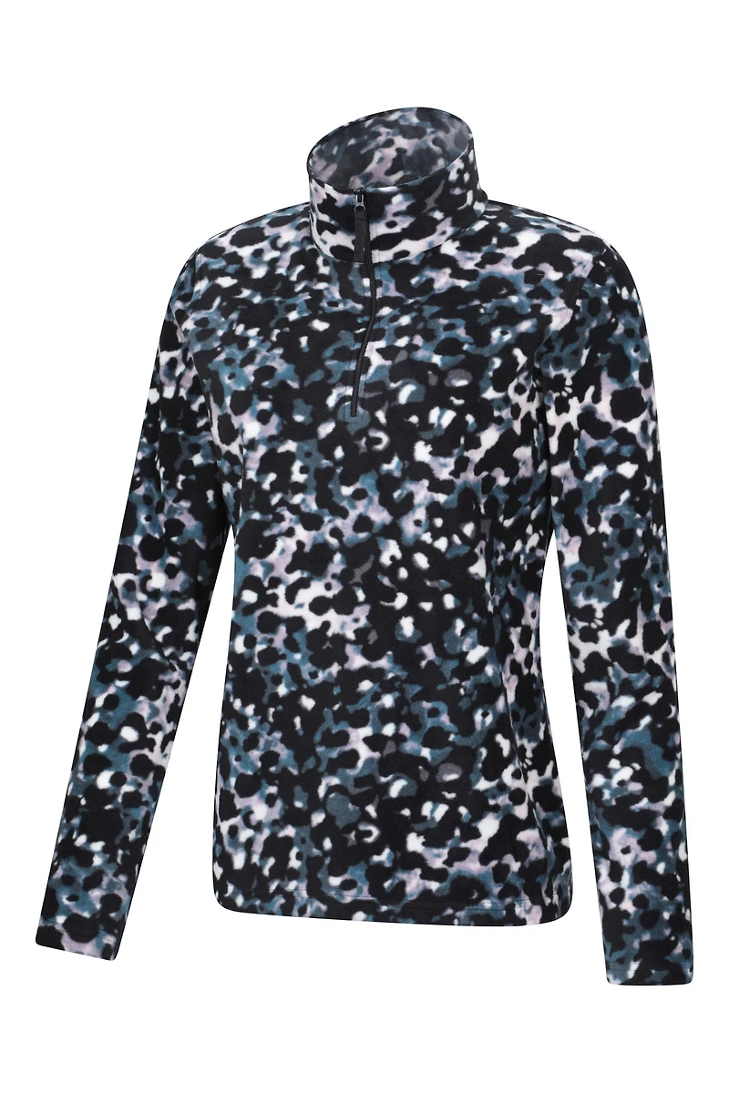 Camber Printed Womens Half Zip Fleece