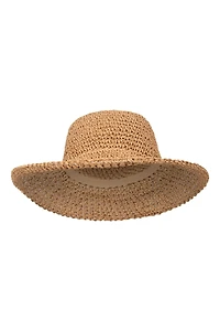 Packable Womens Straw Bucket Hat