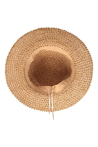 Packable Womens Straw Bucket Hat