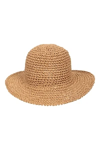 Packable Womens Straw Bucket Hat