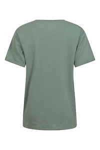 Wave Feather Womens Loose Fit T-Shirt