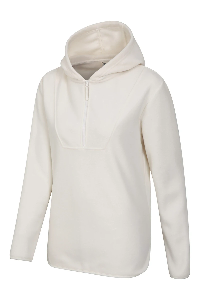 Corrie Womens Hooded Half-Zip Fleece