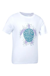 Glitter Turtle Kids Tee