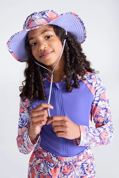 Printed Kids Reversible Water-Resistant Sun Hat
