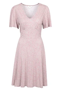Como Printed Womens Tea Dress