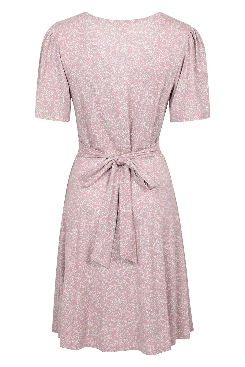 Como Printed Womens Tea Dress