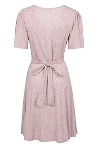 Como Printed Womens Tea Dress