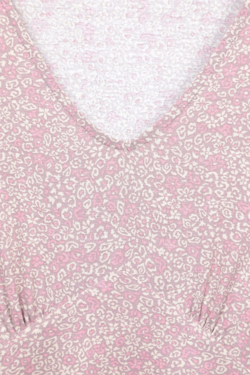 Como Printed Womens Tea Dress