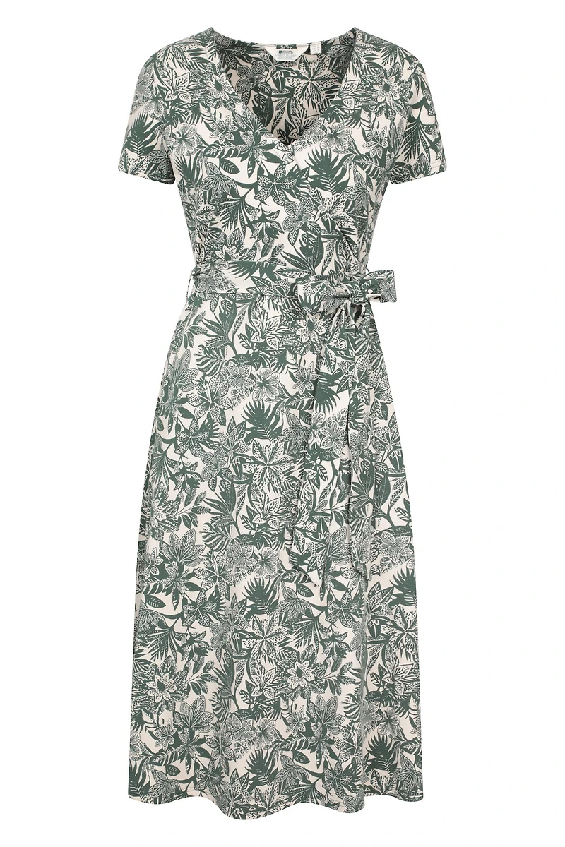 Santorini Womens Midi Wrap Dress