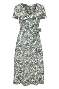 Santorini Womens Midi Wrap Dress