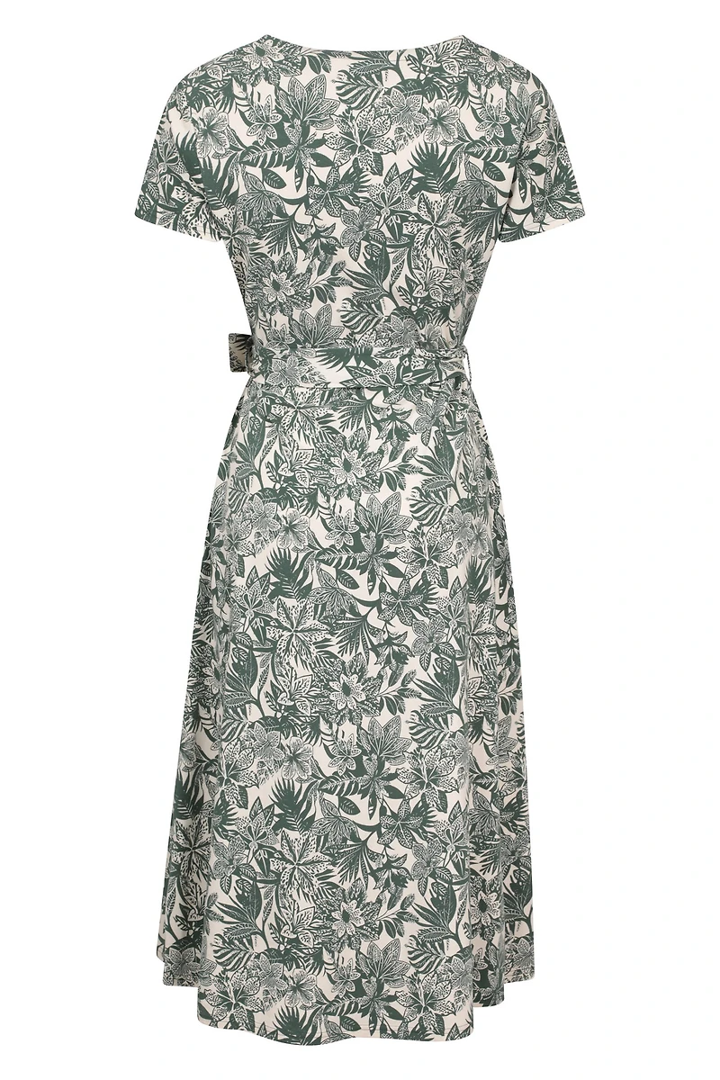 Santorini Womens Midi Wrap Dress